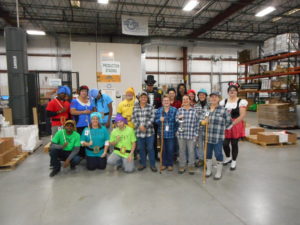 employees dressed in halloween costumes